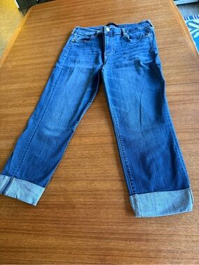 Liverpool Women’s Blue “The Crop” Jeans with Cuffed Hem